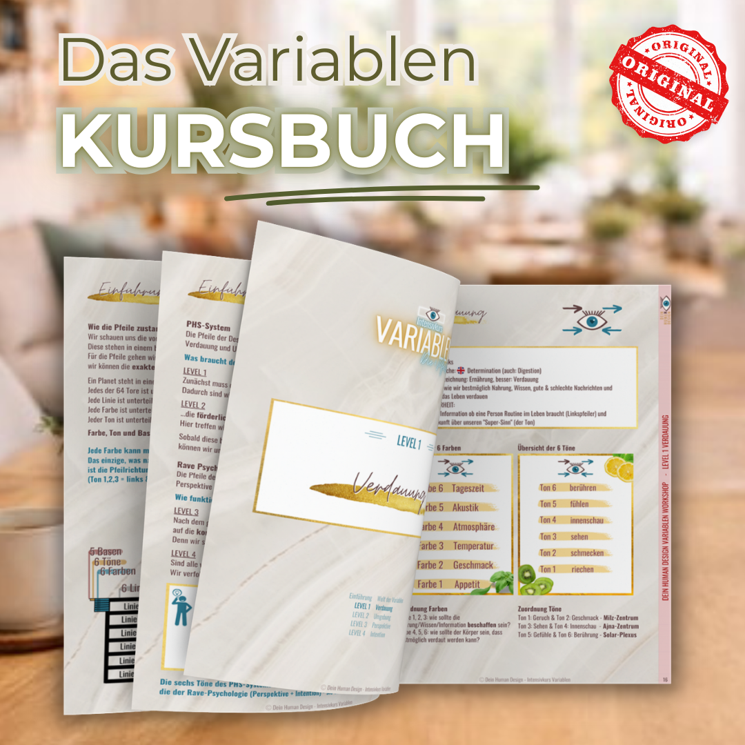 Dein Human Design VARIABLEN KURSBUCH